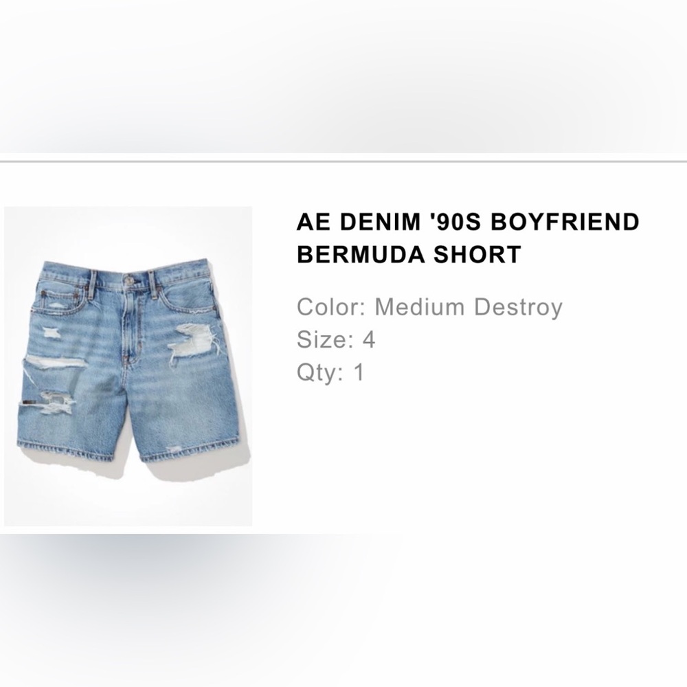 AE Denim 90’s Boyfriend Bermuda Shorts